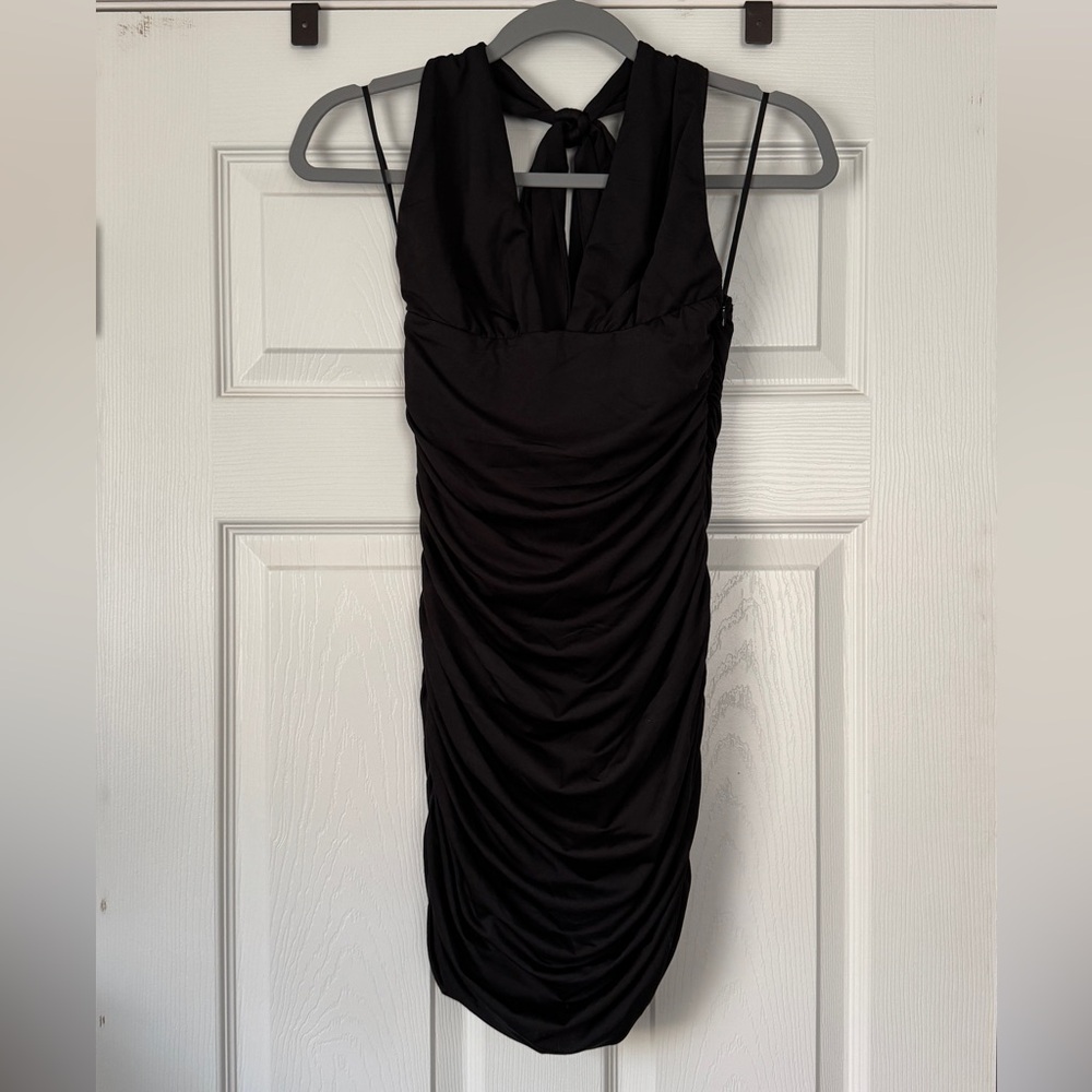 Hello Molly Black Halter Bodycon